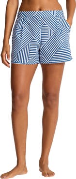 Tommy Bahama Catalina Stripe Cotton Cover-Up Shorts