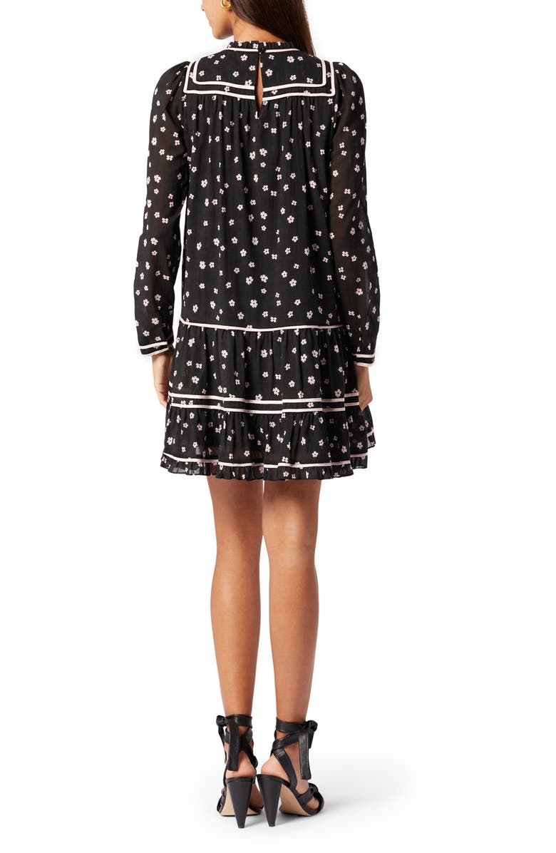 Joie Bessin Cotton Crepe Babydoll Dress, Alternate, color, 