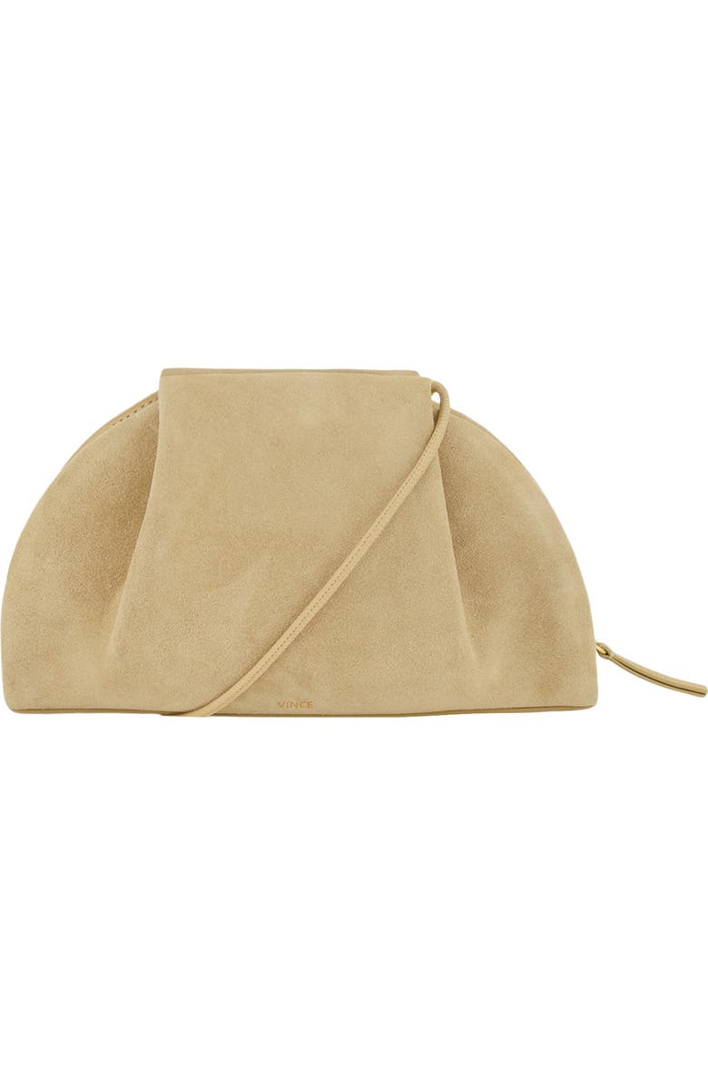 Vince Ava Suede Clutch, Alternate, color, Maiz
