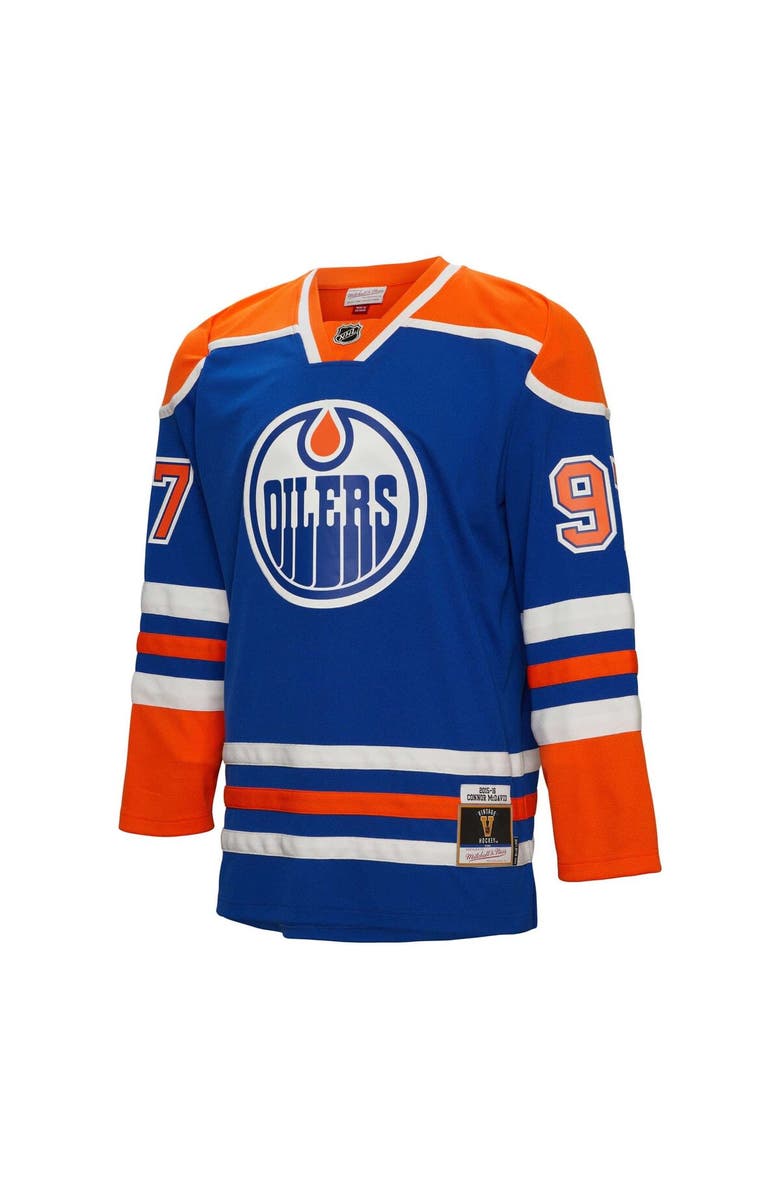 Mitchell & Ness Men's Mitchell & Ness Connor McDavid Blue Edmonton Oilers 2015/16 Blue Line Player Jersey, Alternate, color,