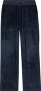 Daniel Buchler Angled Stripe Velour Pajama Pants