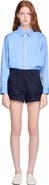 SANDRO Embroidered cotton shorts