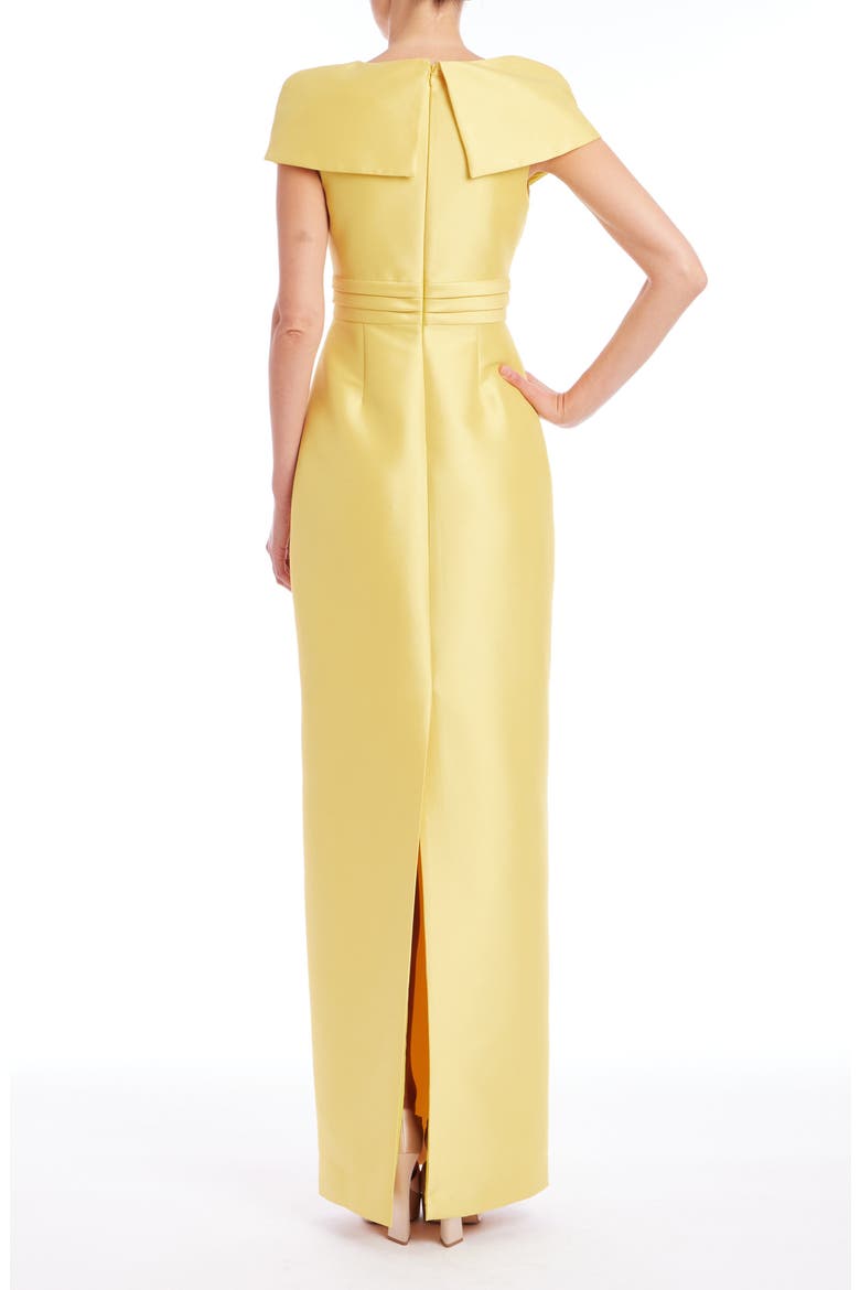 Taffeta Column Gown, Alternate, color, MARIGOLD