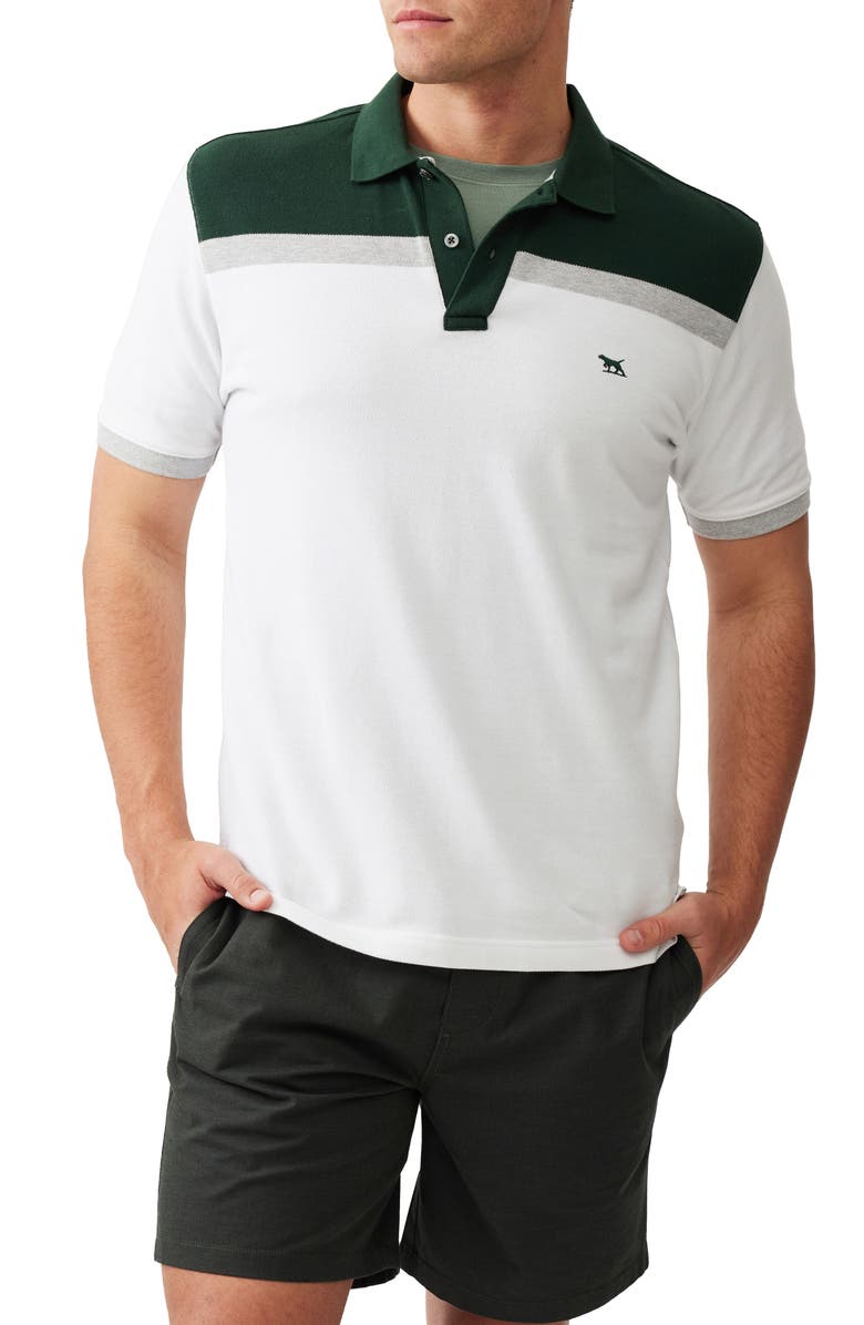 Rodd & Gunn Whitby Colorblock Piqué Knit Polo, Main, color, 