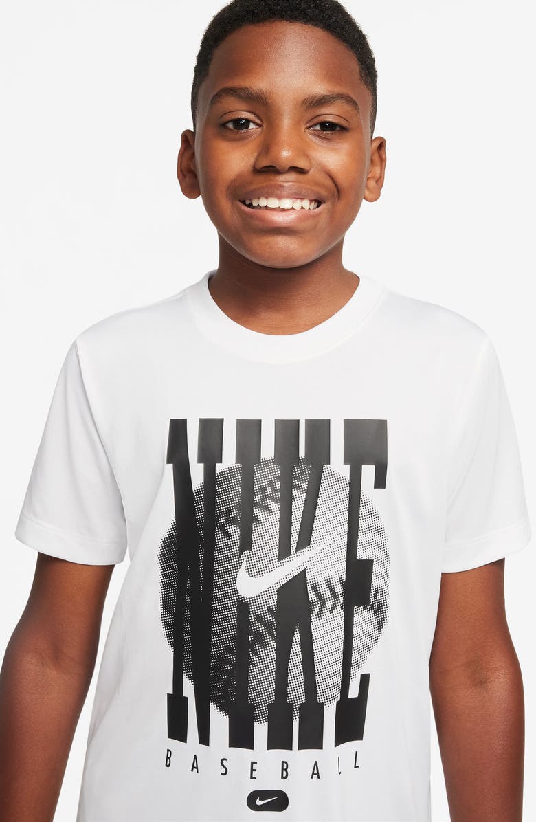 Nike Kids' Sportswear Legend Graphic T-Shirt, Alternate, color, White