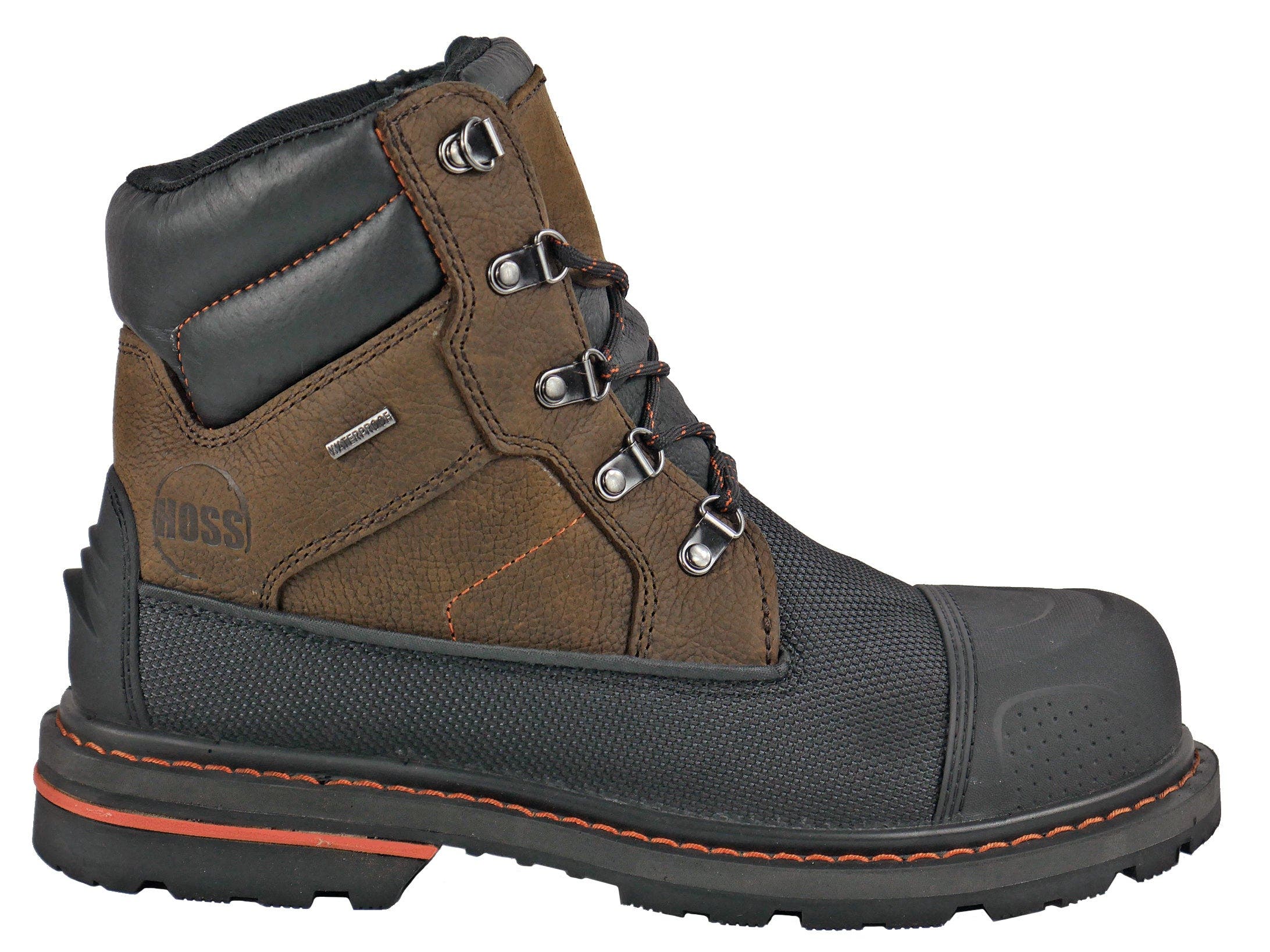 Hoss Boot Company HOSS K Tough Composite Toe Puncture Resistant Work Boot, Alternate, color, Black/Brown