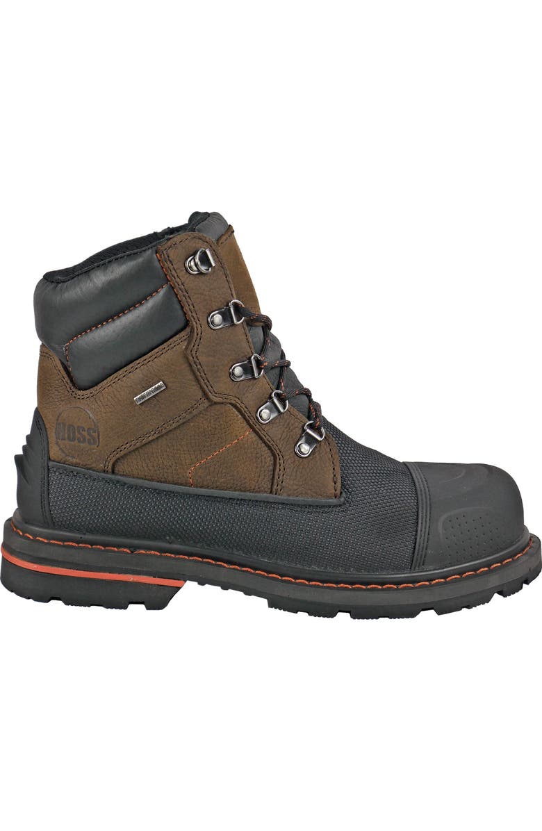 Hoss Boot Company HOSS K Tough Composite Toe Puncture Resistant Work Boot, Alternate, color, Black/Brown