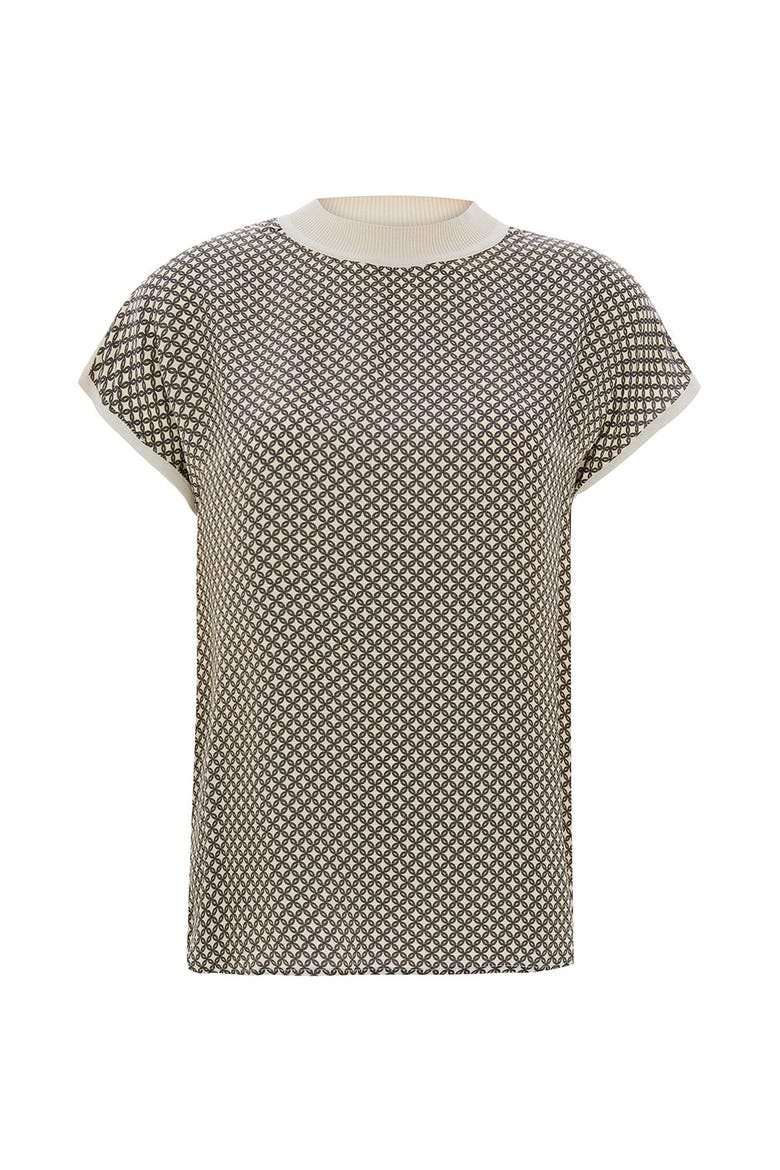 Penny Blouse, Alternate, color, Brown Patterned