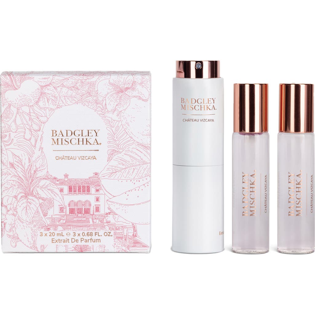 Badgley Mischka Château Vizcaya Extrait De Parfum Twist & Spray Set (nordstrom Exclusive) $75 Value In Pink
