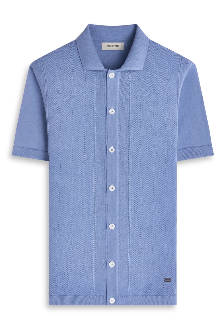 Short Sleeve Cardigan, Alternate, color, AIR BLUE