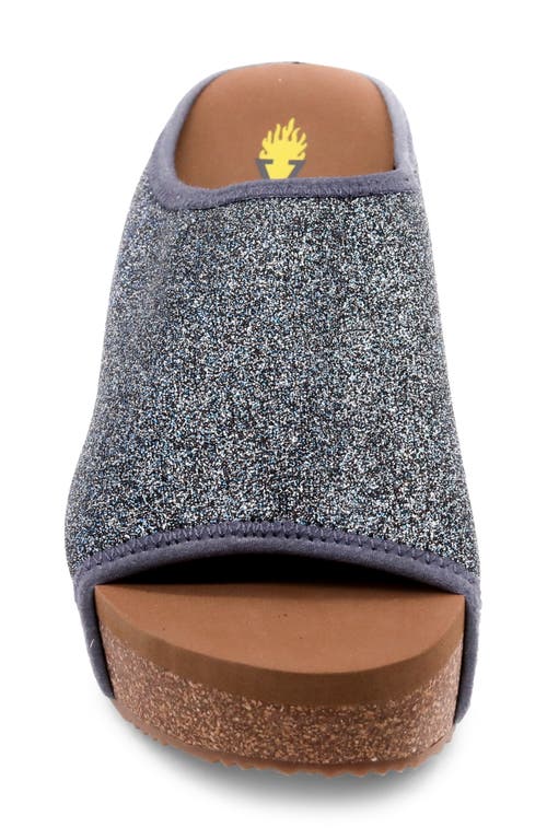 Volatile Festina Platform Slide Sandal In Navy