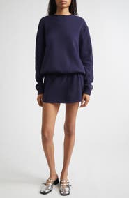 Sandy Liang Kazia Oversize Long Sleeve Sweater Dress