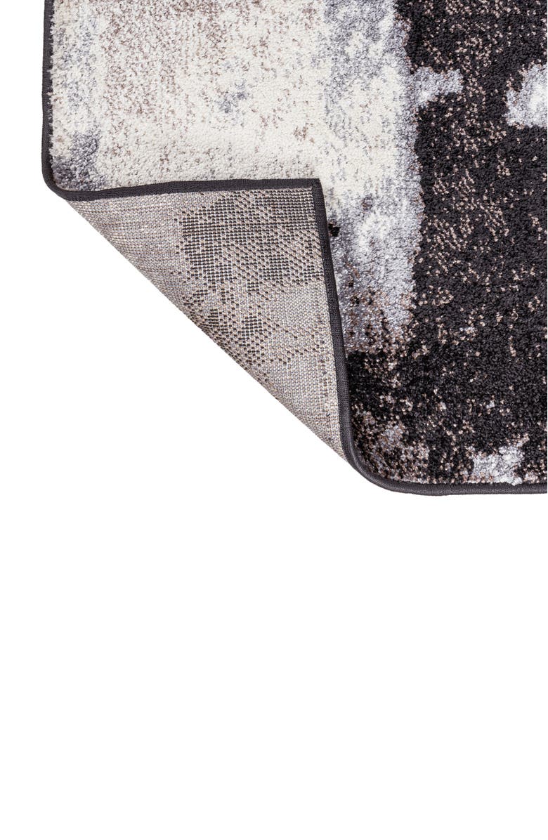JONATHAN Y Zoe Contemporary Bohemian Abstract Marble Area Rug, Alternate, color, Charcoal/Cream