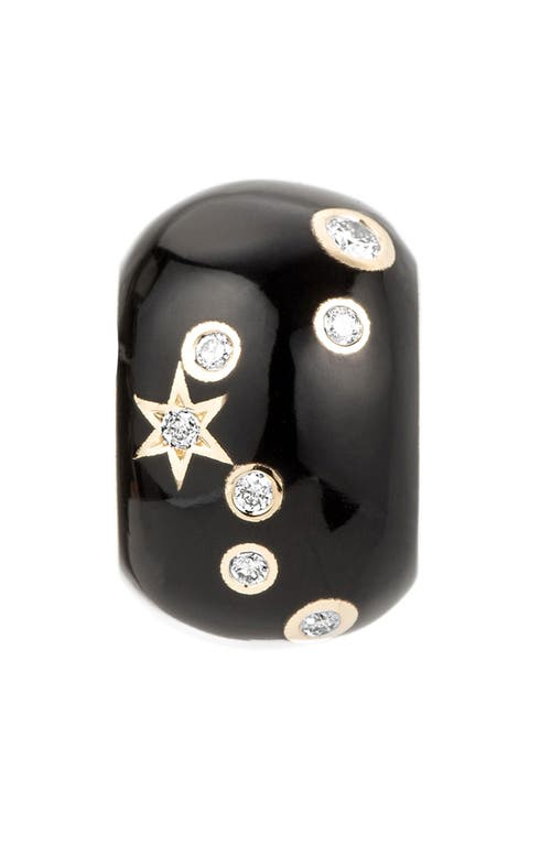 Shop Adina Reyter Zodiac Ceramic & Diamond Bead Charm In Yellow Gold - Pisces