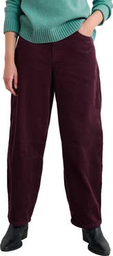 Seasalt Cornwall Avens Organic Cotton Corduroy Crop Barrel Leg Pants
