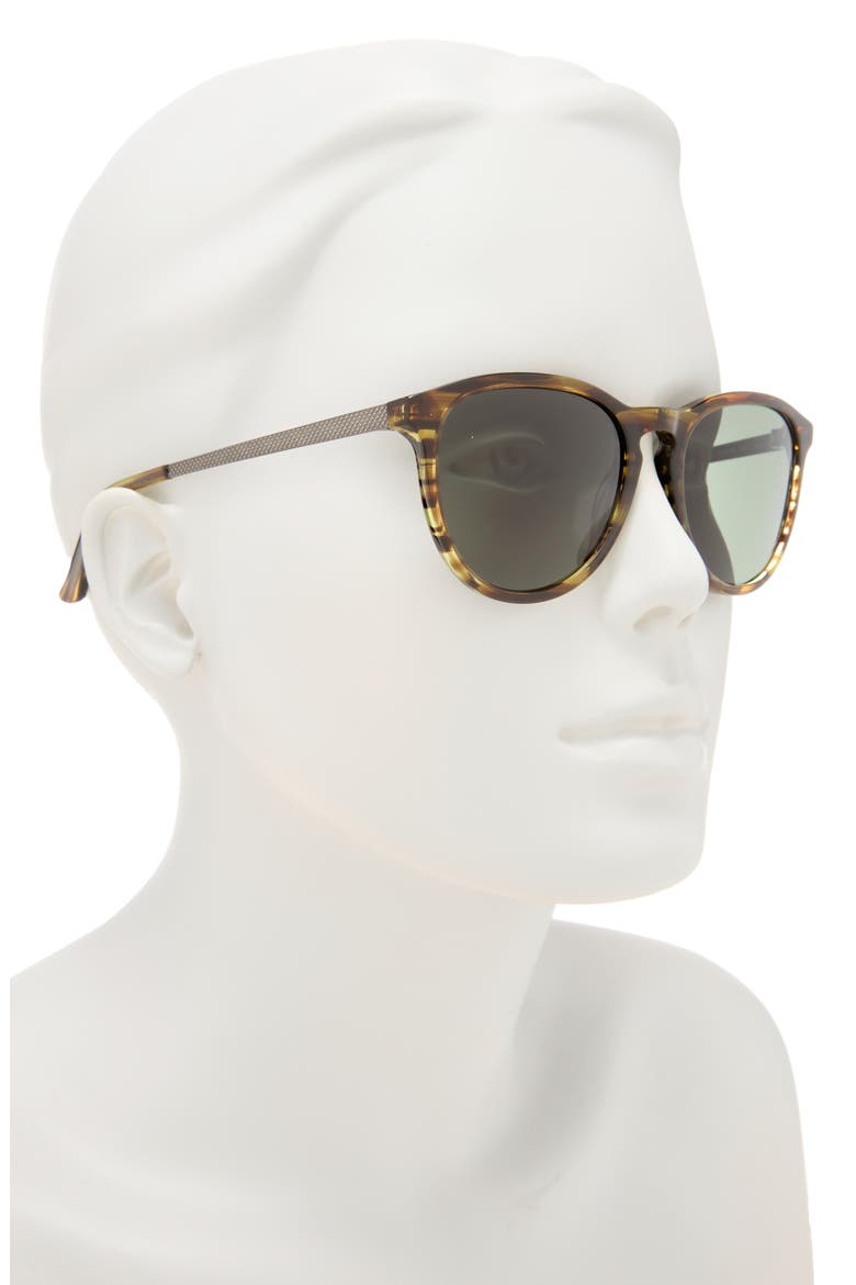 50mm Round Sunglasses, Alternate, color, BROWN MARBLE