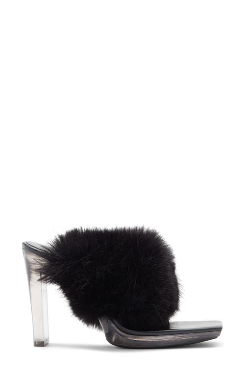 Jeffrey Campbell Delusions Faux Fur Slide Sandal In Multi