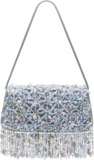 Cult Gaia Idalia Embellished Satin Shoulder Bag