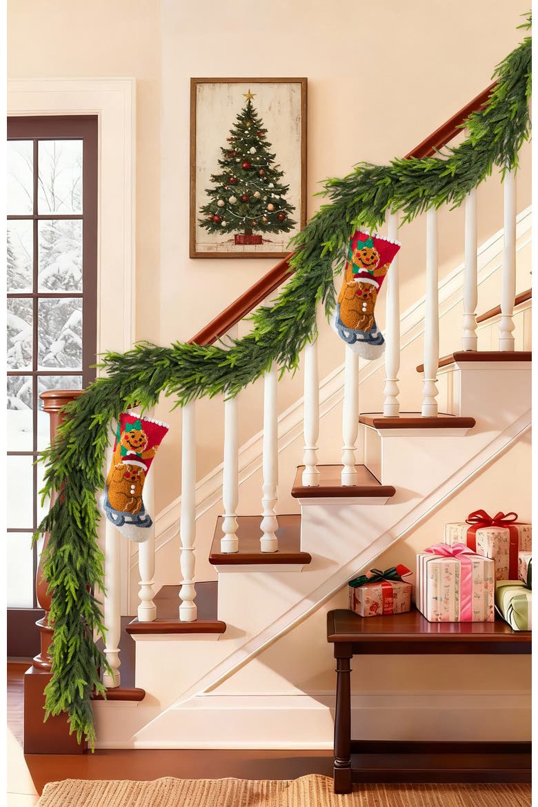 9ft Artificial Christmas PE Dripping Garland, Alternate, color, Green