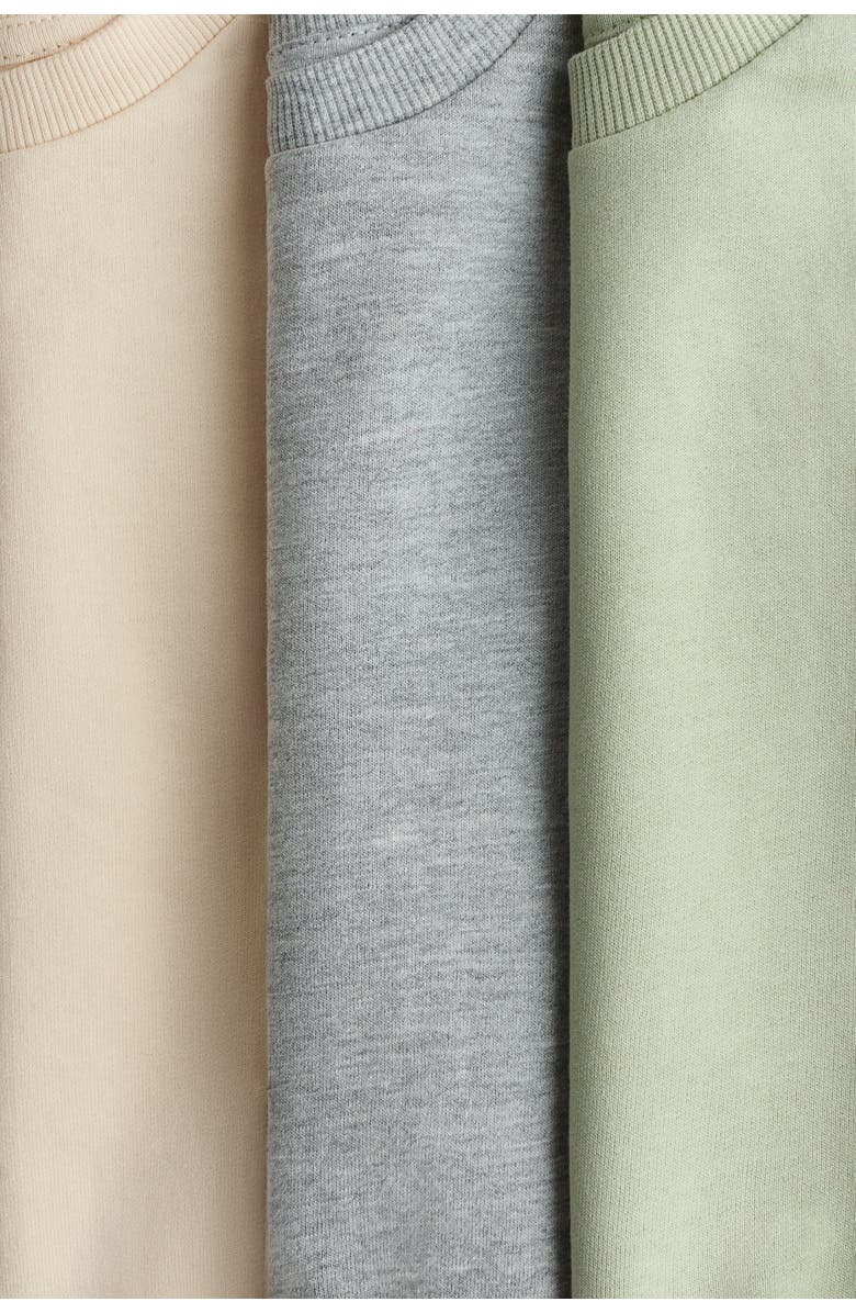 H&M 3-pack Cotton Sweatshirts, Alternate, color, 