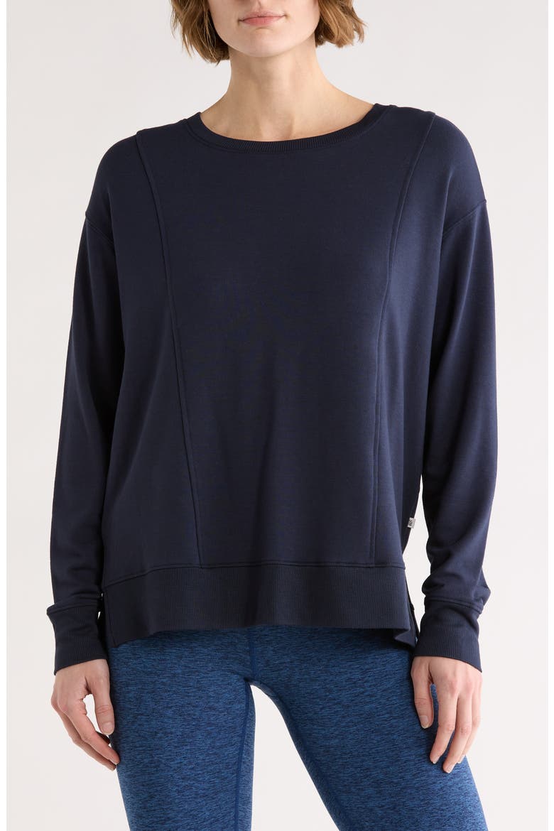 Maisha Long Sleeve Pullover Sweater, Main, color, TOTAL ECLIPSE