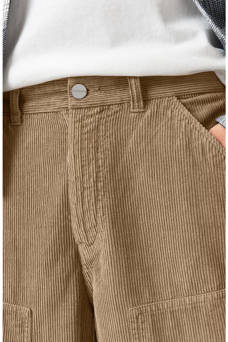 Dustan Cotton Corduroy Wide Leg Pants, Alternate, color, GULL BROWN