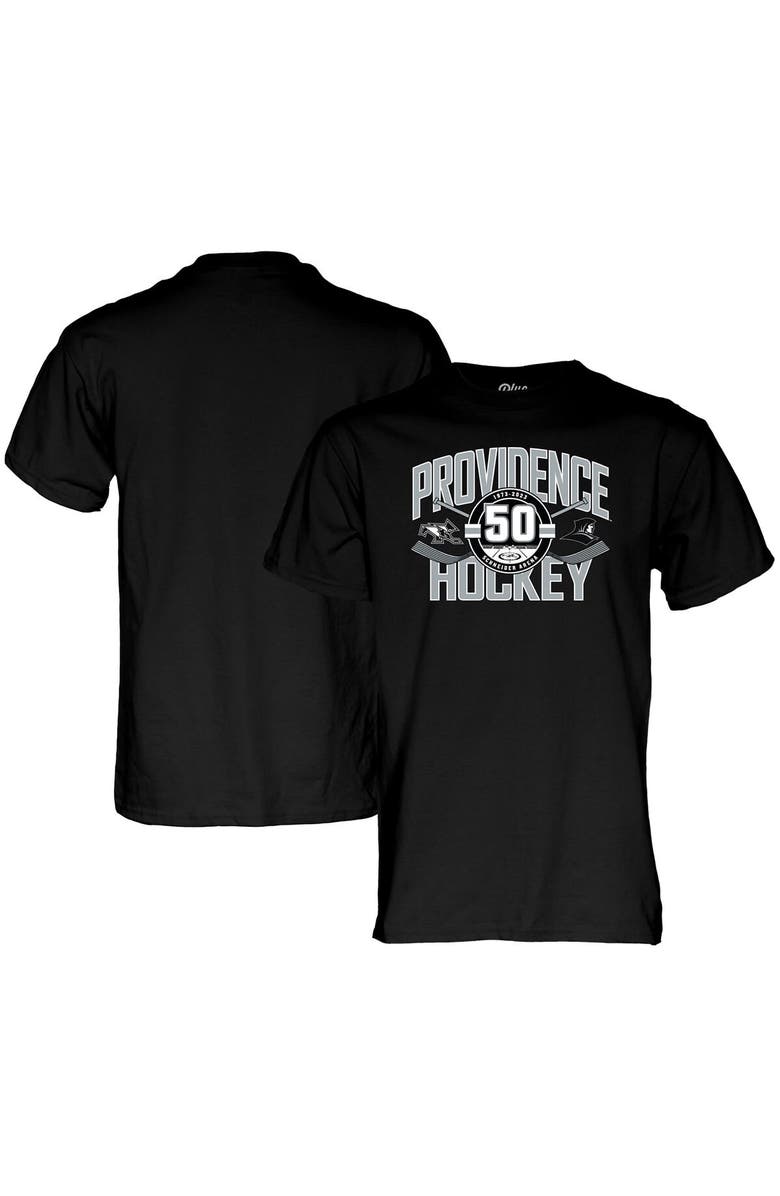 BLUE 84 Unisex Blue 84 Black Providence Friars 50th Anniversary Hockey T-Shirt, Alternate, color, Black