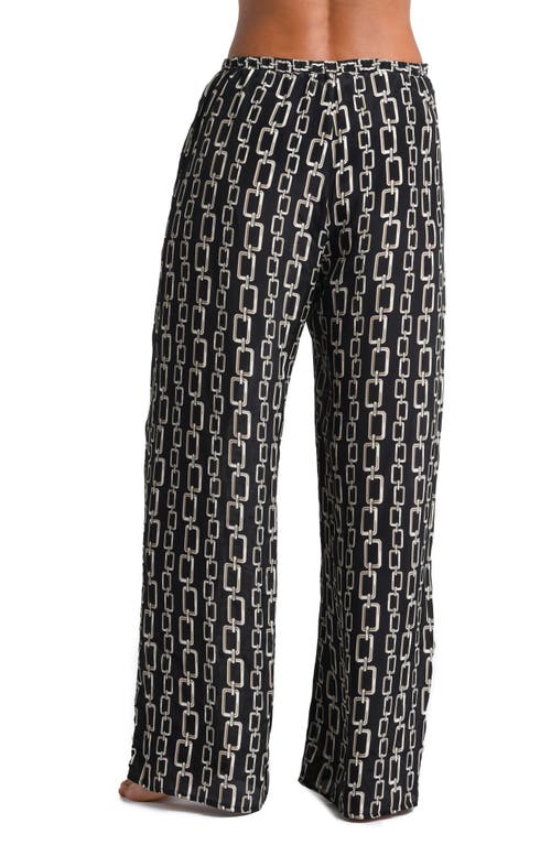 L Agence L'agence Geraldine Geo Cover-up Pants In Black