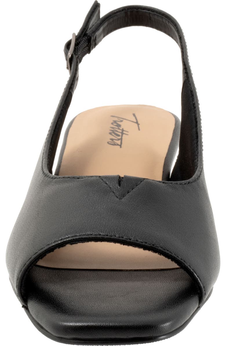 Trotters Dawn Slingback Sandal, Alternate, color, Black