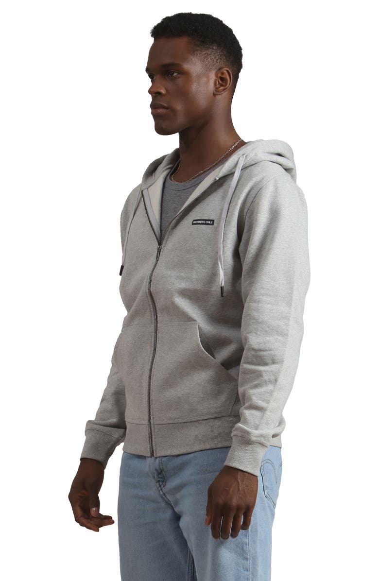 Members Only Brooklyn Zip-Up Hoodie, Alternate, color, Grey