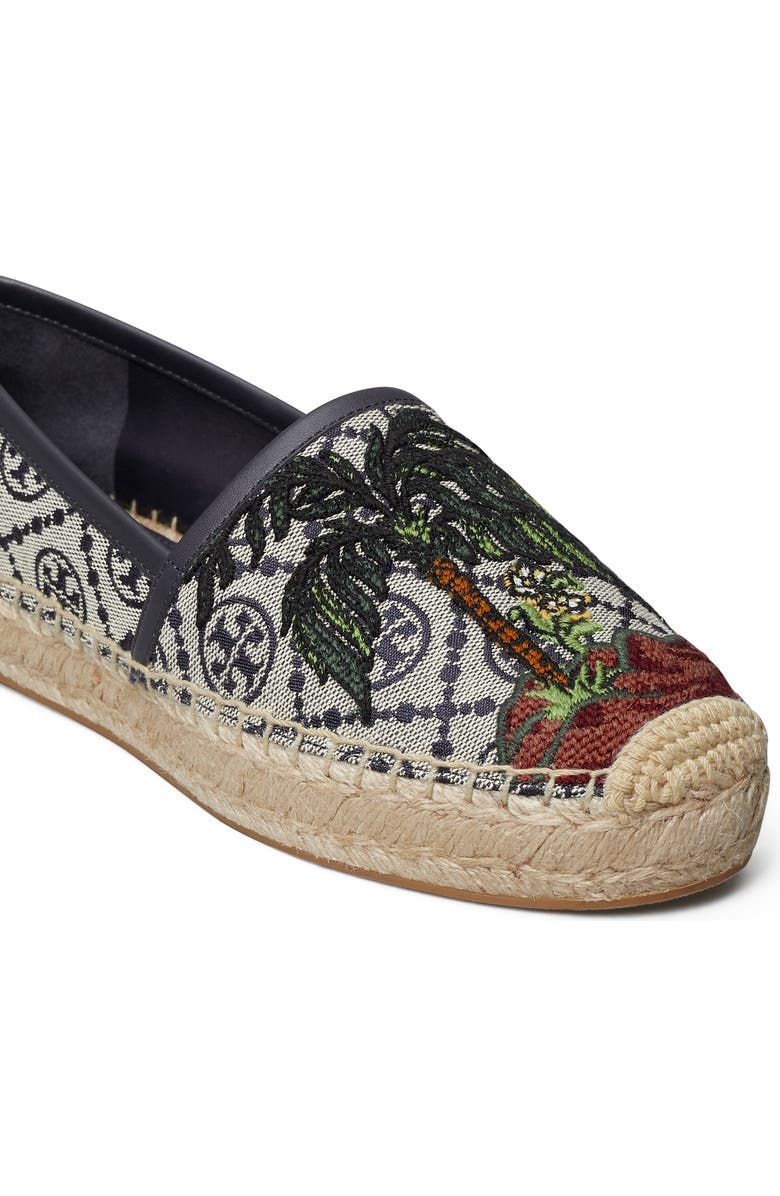 Tory Burch T Monogram Platform Espadrille Slip-On, Alternate, color,