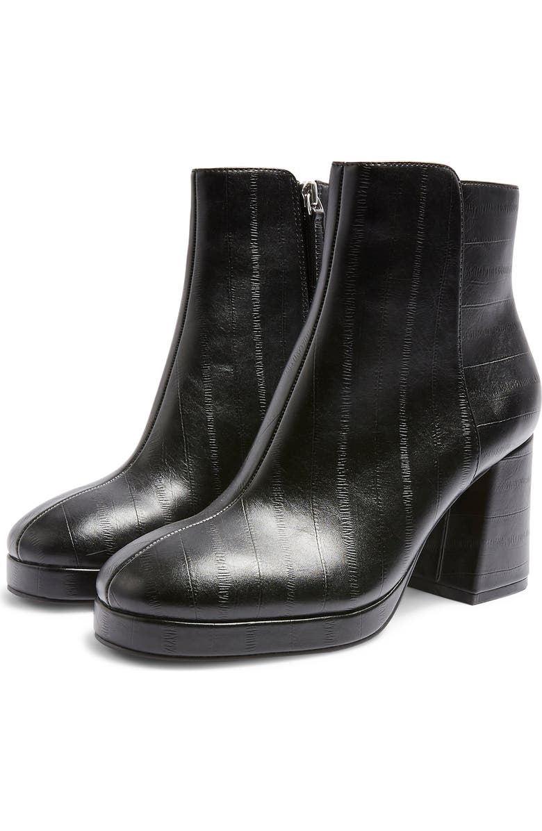 Topshop Eddie Platform Bootie, Main, color,