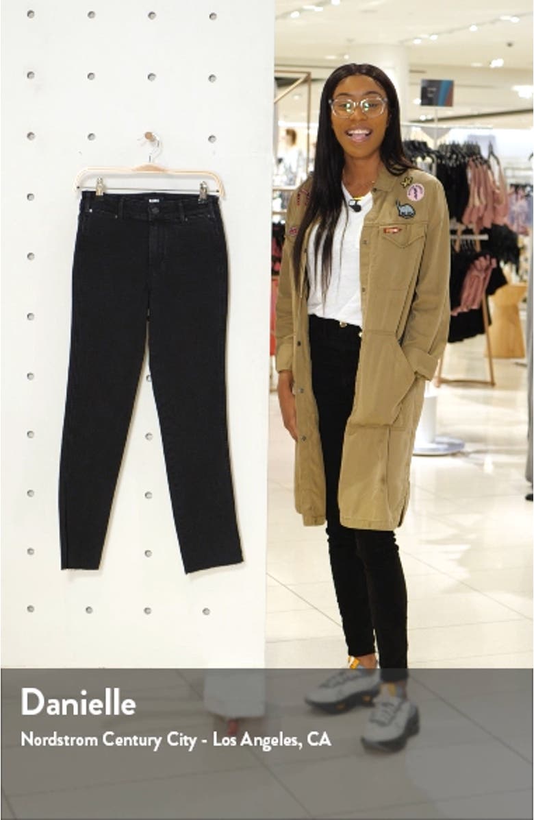 Cindy Slit Hem Ankle Straight Leg Jeans, sales video thumbnail