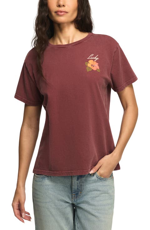 Hibiscus Boyfriend T-Shirt