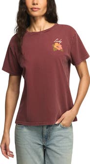 Lucky Brand Hibiscus Boyfriend T-Shirt