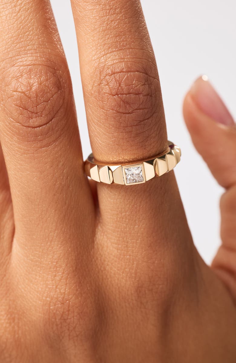 Ana Luisa Solid Yellow Gold - Diamond Astrid Ring, Alternate, color, Gold