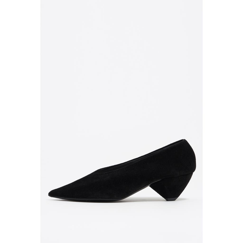 Bimba Y Lola Leather Medium Heel Court Shoe In Multi