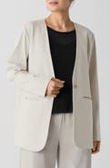Eileen Fisher V-Neck Ponte Longline Jacket