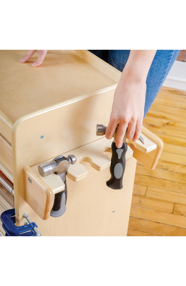 Kaplan Early Learning Company Utility Storage Cart, Alternate, color, Beige