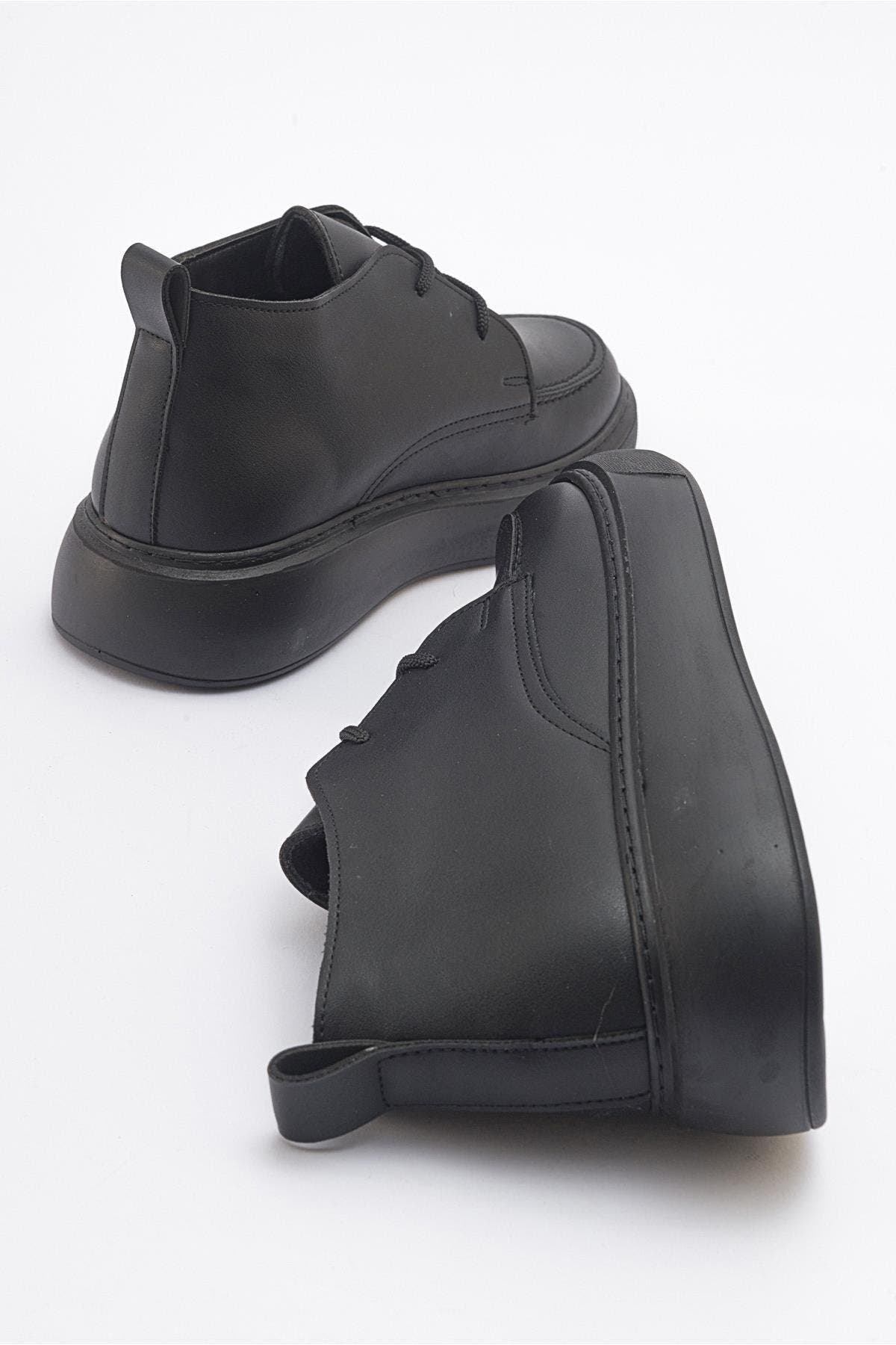Valve Ankle Boot, Alternate, color, Black Faux Leather