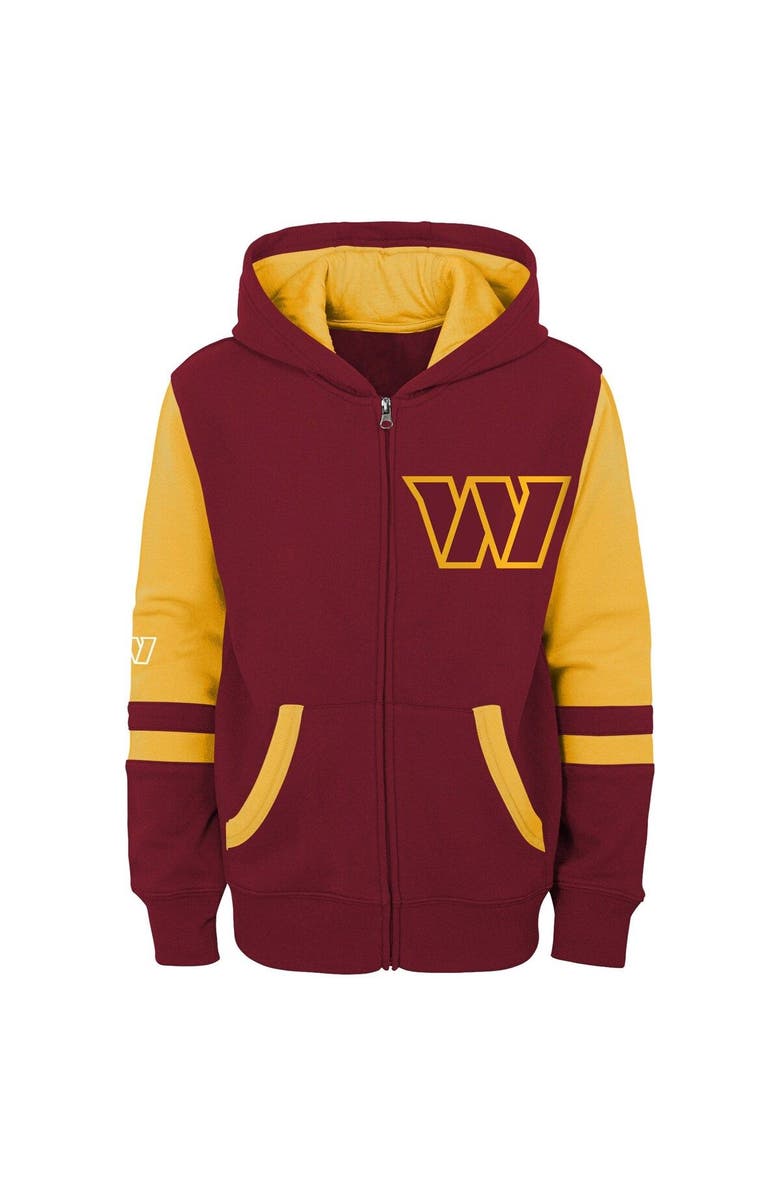 Outerstuff Preschool Burgundy Washington Football Team Stadium Full-Zip Hoodie, Alternate, color, Burgundy