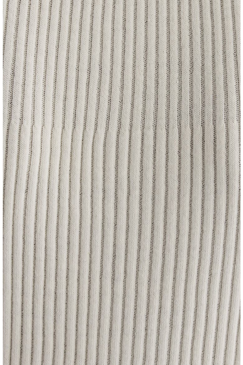 Solar Light Short Sleeve Cotton & Merino Wool Rib Sweater, Alternate, color, HERITAGE WHITE