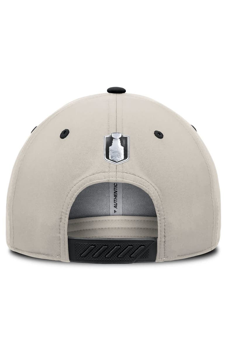 FANATICS Men's Fanatics Black/Gray Carolina Hurricanes 2025 Stanley Cup Playoffs Locker Room Trucker Adjustable Hat, Alternate, color,