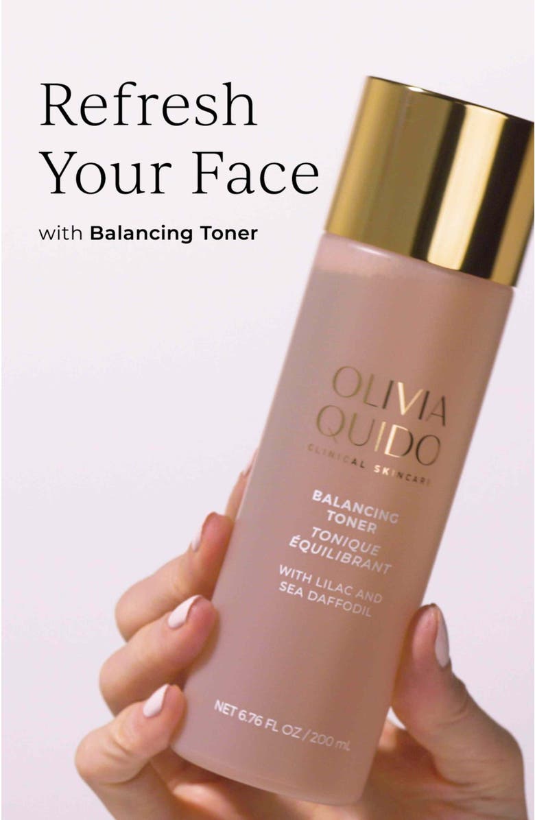 Olivia Quido Skincare Balancing Toner with Lilac and Sea Daffodil, Alternate, color, Transparent
