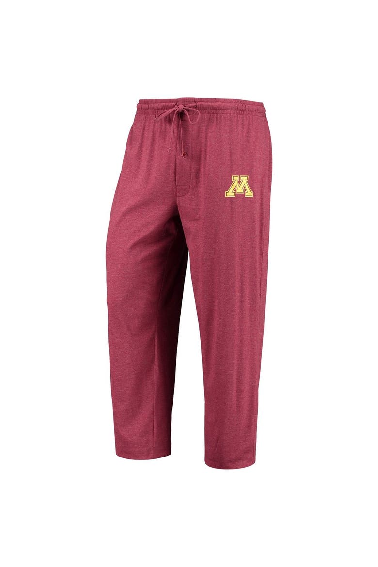 Men's Concepts Sport Maroon/Heathered Charcoal Minnesota Golden Gophers Meter Long Sleeve T-Shirt & Pants Sleep Set, Alternate, color, Maroon