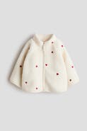 H&M Printed teddy fleece jacket