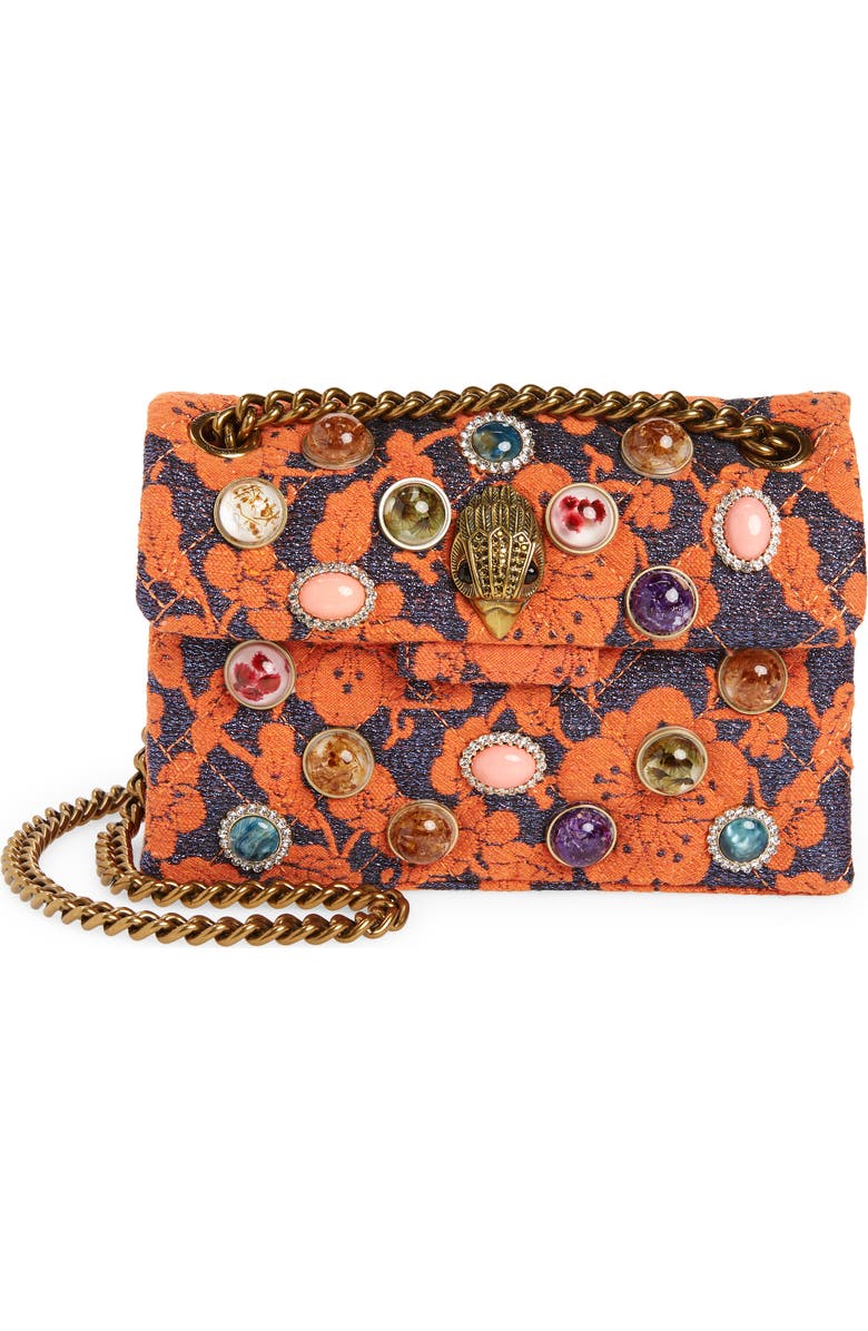 Kurt Geiger London Mini Kensington Brocade Crossbody Bag, Main, color,