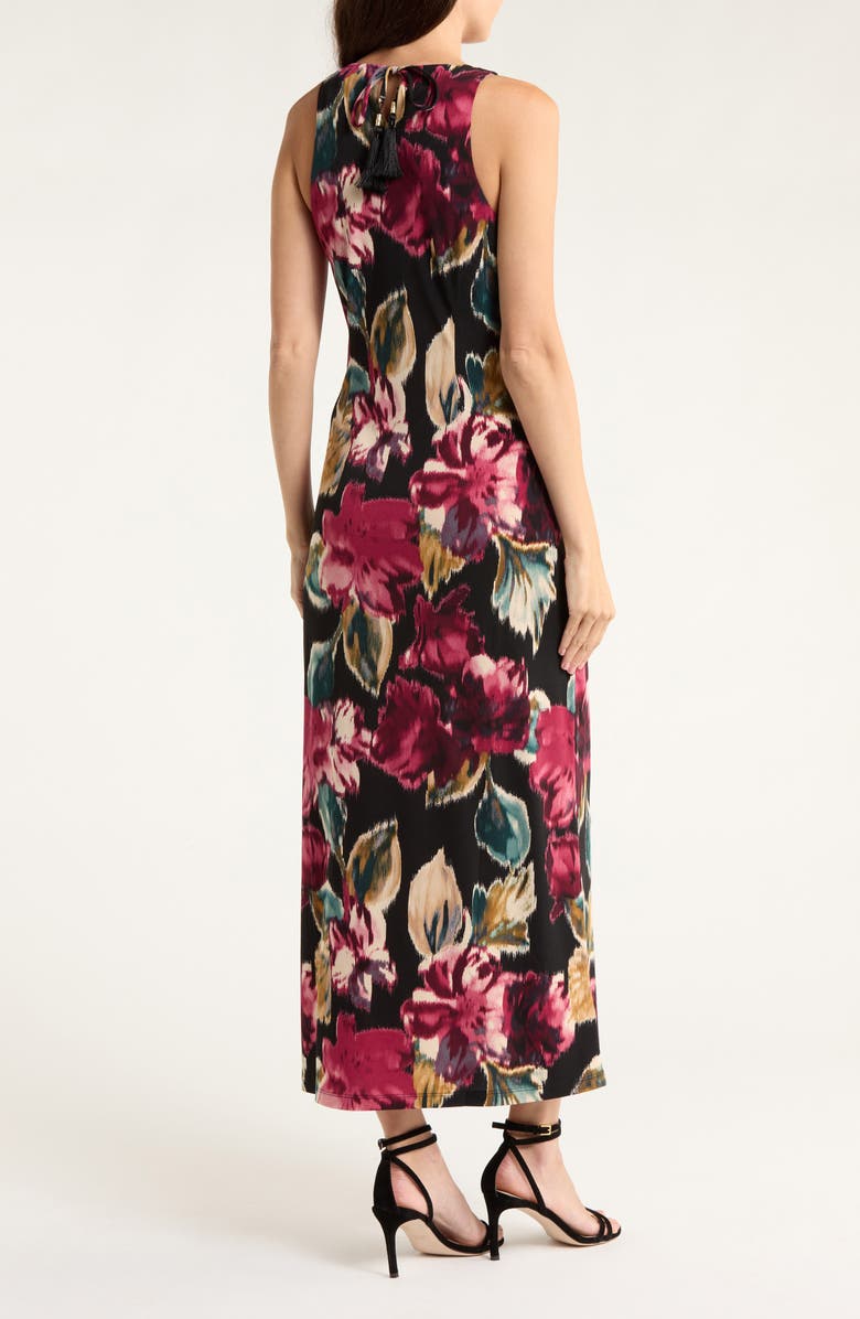 Tommy Bahama Jasmina Jewel Bloom Sleeveless Maxi Dress, Alternate, color, Black