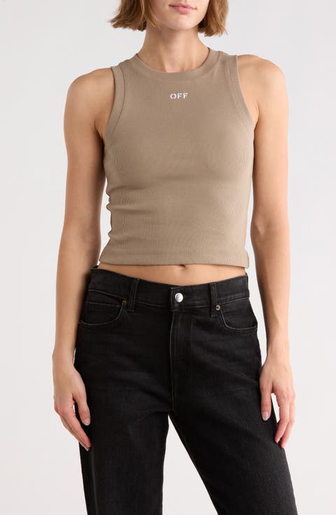 Row Cotton Blend Ribbed Tank