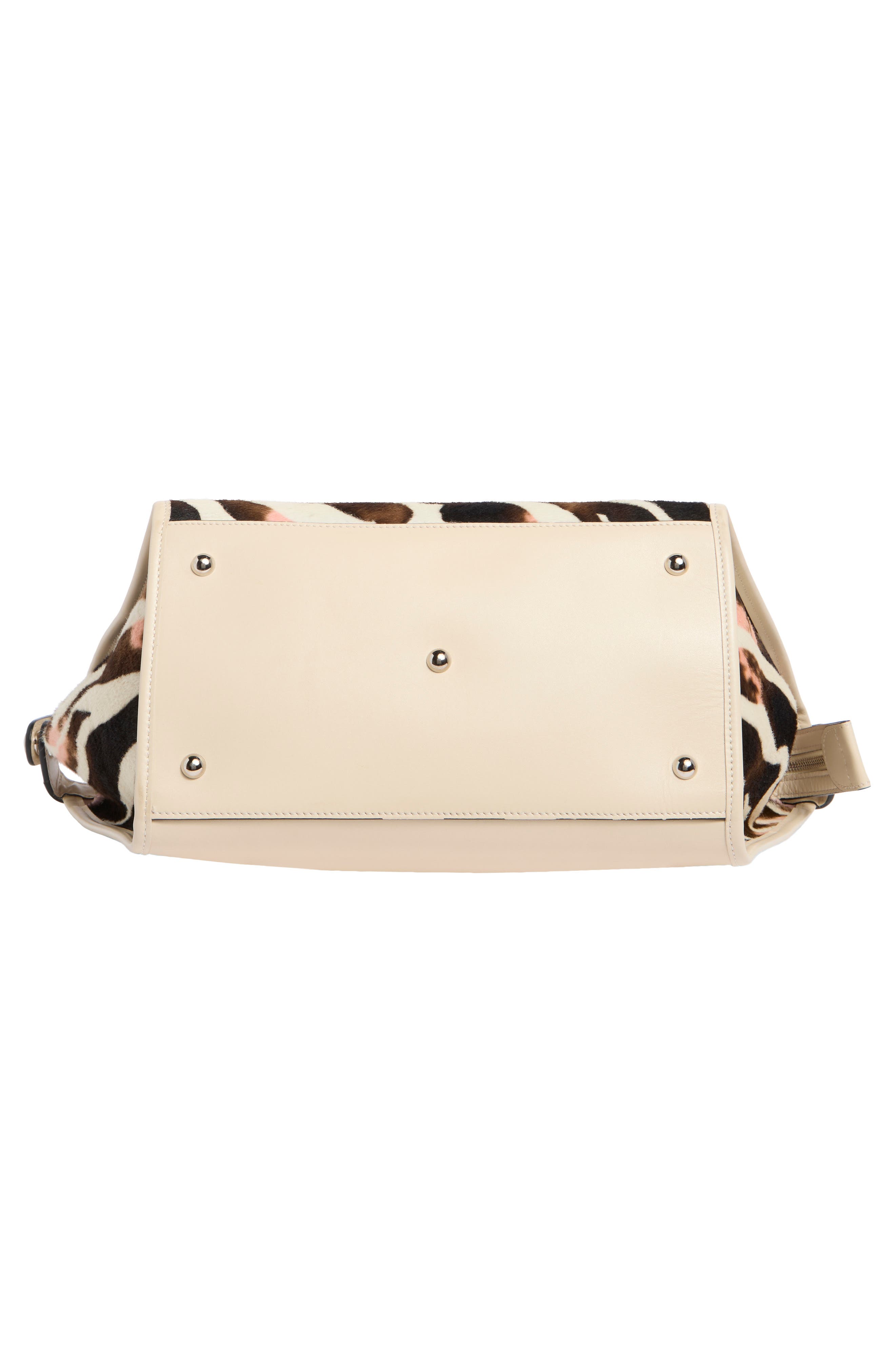 Longchamp Le Pliage Genuine Calf Hair Small Handbag, Alternate, color, Petal Pink